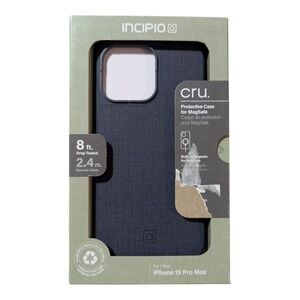 H8. Incipio cru. Hard Magsafe Case for Apple iPhone 15 Pro Max - Navy Canvas